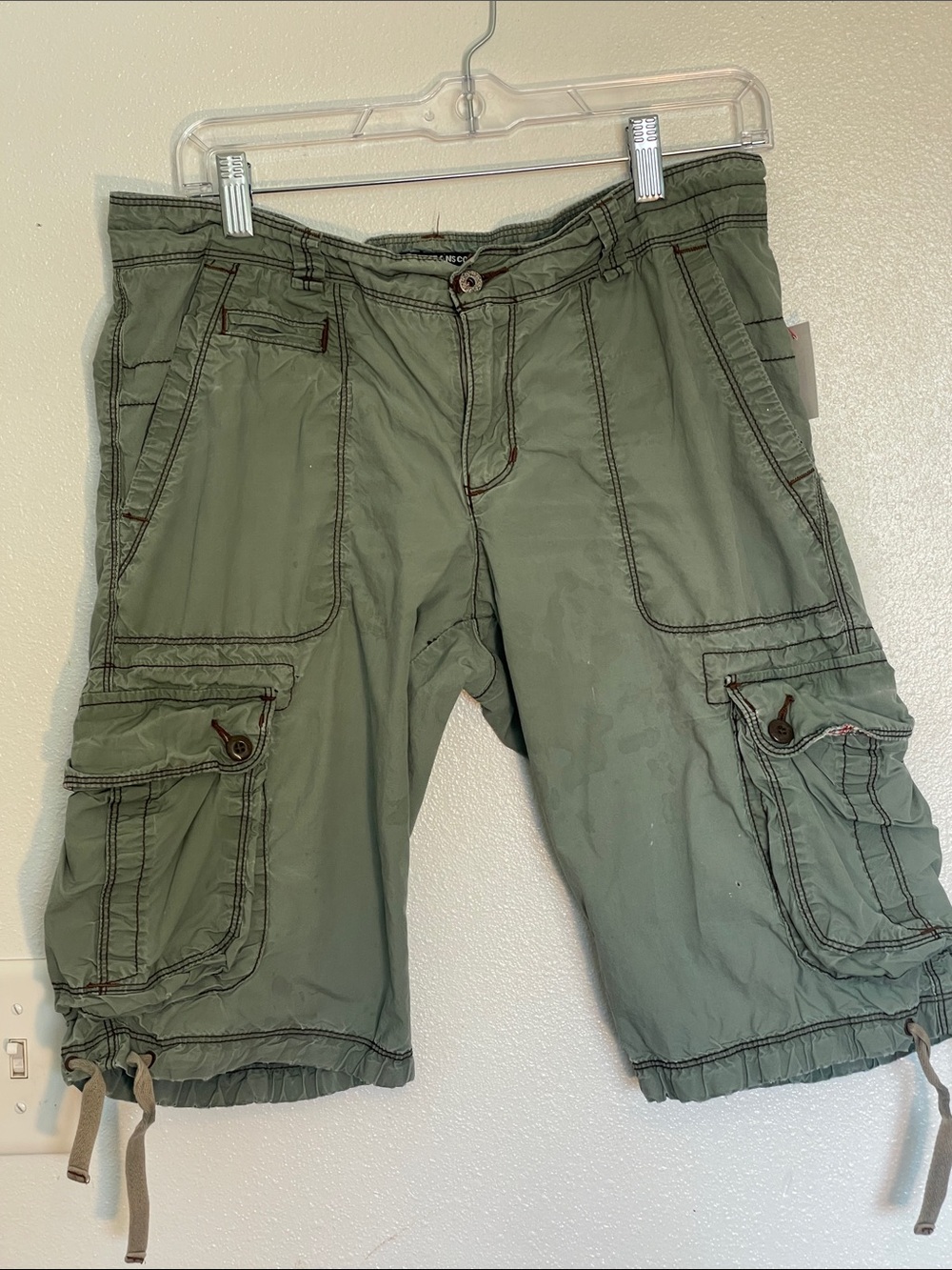 Polo by Ralph Lauren Olive Green Cargo Shorts with Utility Pockets